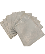 Vintage Damask Blue Napkins 14&quot; x 14&quot; Set of 8, Made in Japan - $32.53 CAD