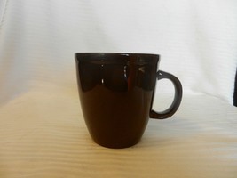Dark Chocolate Brown Large Ceramic Coffee Cup 4.25&quot; Tall - £19.93 GBP