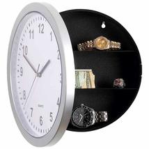 Total Value Wall Clock with Hidden Safe with Secret Interior Storage Com... - £15.57 GBP