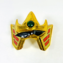 Mighty Morphin Power Rangers Thunderzord Assault Team Helmet Gold Trim Mask Part - £11.18 GBP