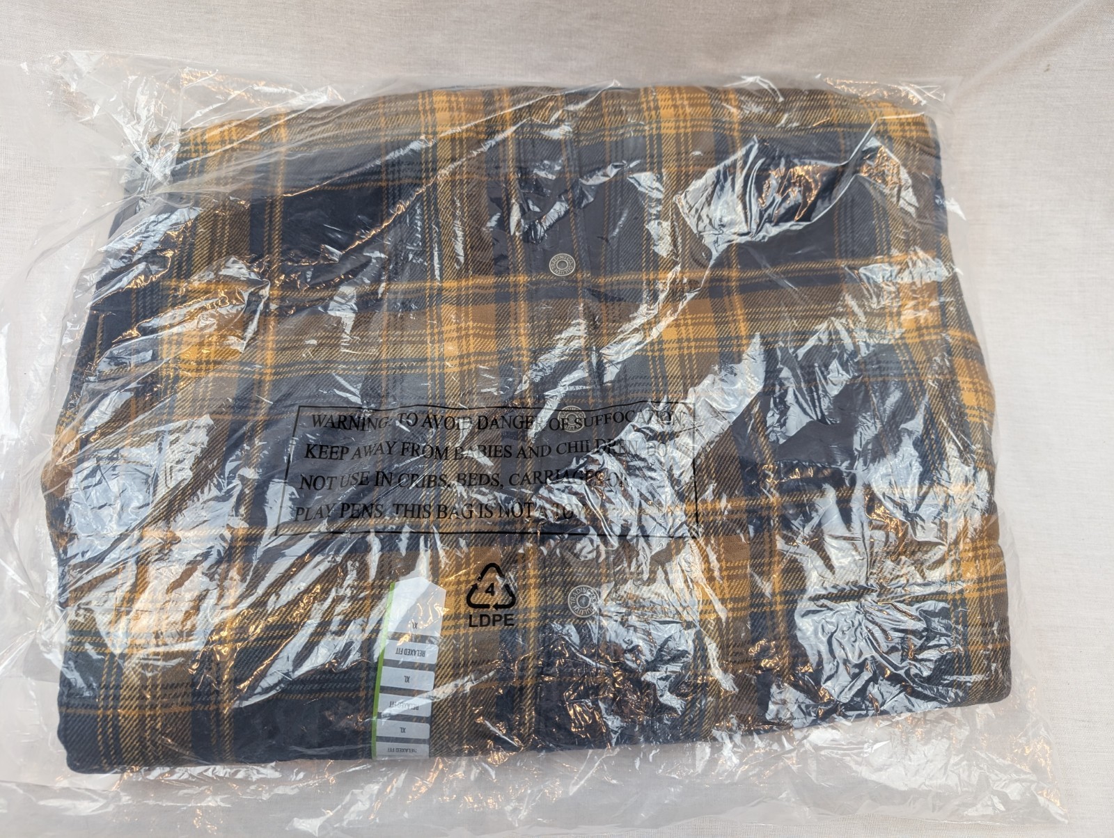 Duluth Trading Mens Flapjack Fleece Lined Shirt Jacket Size XL Blue/Yellow Plaid Item image 5