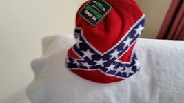 OLD VTG Civil War battle flag on a knit beanie with tags by  Cap Smith Inc - £11.79 GBP