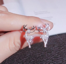 Crystal Reindeer Earrings - $14.99
