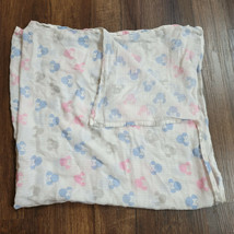 Aden & and Anais Disney Baby Girl Minnie Mouse Muslin Blanket Pink Gray Blue - $34.64