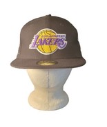 New Era 59Fifty Men&#39;s Cap NBA Los Angeles Lakers Basic Black Fitted Hat ... - £26.80 GBP