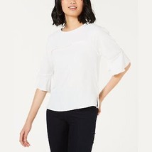 Bar III Ruffle-Sleeve Blouse, Various Sizes - £20.29 GBP