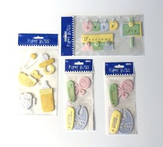 Paper Bliss Scrapbooking Stickers Baby Boy or Girl 4 Pack Lot Embellishm... - £7.11 GBP