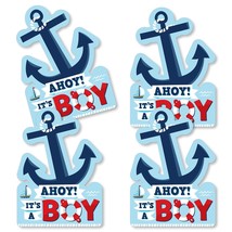 Big Dot of Happiness Ahoy Its a Boy - Anchor Decorations DIY Nautical Baby Showe - £19.42 GBP