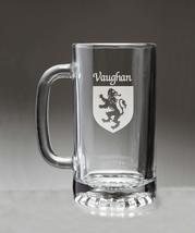 Vaughan Irish Coat of Arms Glass Beer Mug (Sand Etched) - $27.72