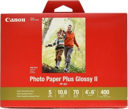 CanonInk Photo Paper Plus Glossy II 4&quot; x 6&quot; 400 Sheets (1432C007) - £31.46 GBP