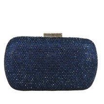 Boutique De FGG Black Evening Bags and Clutches for Women Formal Party Dinner Rh - £78.98 GBP