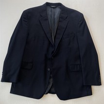 Jos A Bank 50R Navy Blue 100% Cashmere Flannel Mens Blazer Jacket Sport Coat - $99.99