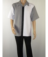 Men MONTIQUE 2pc Walking Leisure Suit Matching Set Short Sleeves 2211 Black - £63.92 GBP