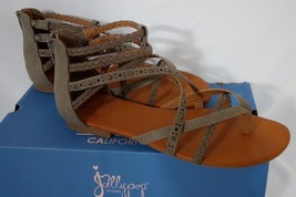 Jellypop Girls Porsha Smooth Gladiator Thong Sandal Grey Size 9M - £16.15 GBP