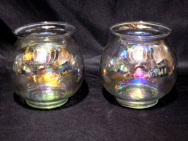 Iridescent Glass Vase Fish Bowl Ivy Bowl Globe Planter - Unbranded - Pai... - $22.88