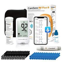 N Plus Bluetooth Blood Glucose Monitor Kit - 100 Test Strips Lancets... - $1,277.76 MXN