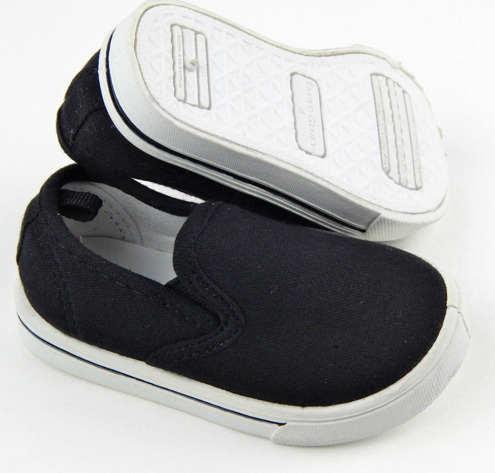 Black Slip-on Baby Shoes, Slides Faded Glory Size 4 - $7.12