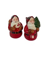 Santa Claus Salt &amp; Pepper Shakers Set Hallmark Christmas Vintage New - $9.88