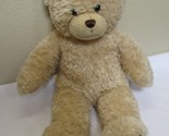 Build A Bear Workshop Beige Teddy Bear Curly 18&quot; Brown Eyes, Nose &amp; Paw ... - $14.84