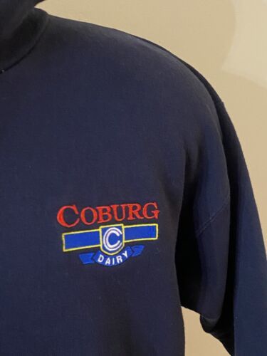 Vintage Coburg Dairy Charleston, South Carolina Hanes Hoodie Jacket MEDIUM - £39.56 GBP