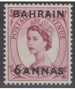 ZAYIX - Bahrain 101 MH - overprint 6a on 6d lilac rose - Queen Elizabeth II - £1.12 GBP