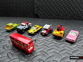 7x 1980&#39;s Vintage Lesney Matchbox Superfast Bright Colorful Toy Race Cars - £71.00 GBP