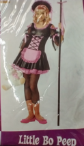 Tween Goth Black Pink Little Bo Peep Fairytale Costume Nursery Rhyme 12-... - $21.73