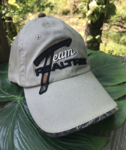 Team Realtree Hat Cap Men&#39;s OSFM Adjustable embroidered Logo Khaki Camo - £14.86 GBP