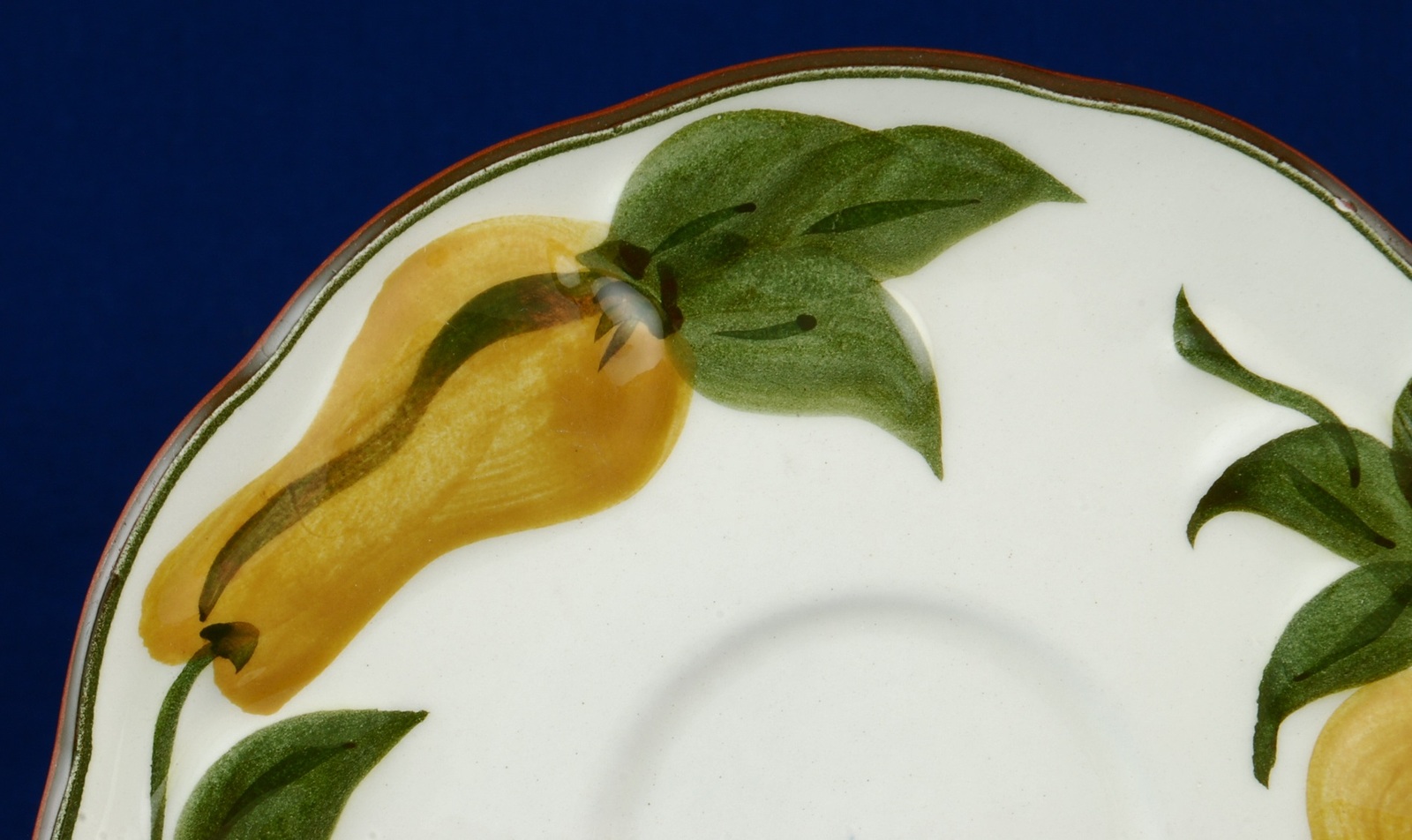 Stangl Sculptured Fruit Four 6" Saucers Excellent Lightly Used Condition Item image 2