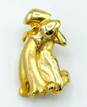 Gold Tone Girl Pouring Water From Urn Pin - $11.88