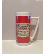 Vintage Budweiser Thermo-Serv Beer Mug West Bend Insulated 70s Man Cave ... - £10.70 GBP