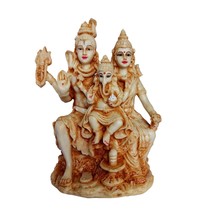 8 Inch Handcrafted Shiva Family showpiece Idol Decorative Statue Figurine for Ho - £46.70 GBP