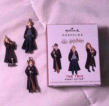 Hallmark 2021 Wizarding World Harry Potter THE TRIO 3 Miniature Ornaments - £31.28 GBP