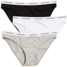 Calvin Klein Women&#39;s Carousel Logo Cotton Stretch Bikini Panties 3 Pack ... - $29.00