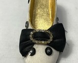 Gift Link, Inc. Mule Slip On Shoe Figurine, White w/ Black - $7.59