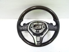 14 Mercedes W218 CLS550 steering wheel, w/wood, w/paddle shifters, 2184602718, b - £351.30 GBP