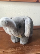 Miyoni by Auora Small Gray Plush ELEPHANT Stuffed Animal -  7 inches high x 10 i - £6.86 GBP