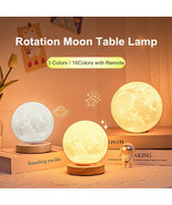 Creative 3D Magnetic Floating Levitating Moon Lamp Touch Control 3 Color... - $112.74 CAD+