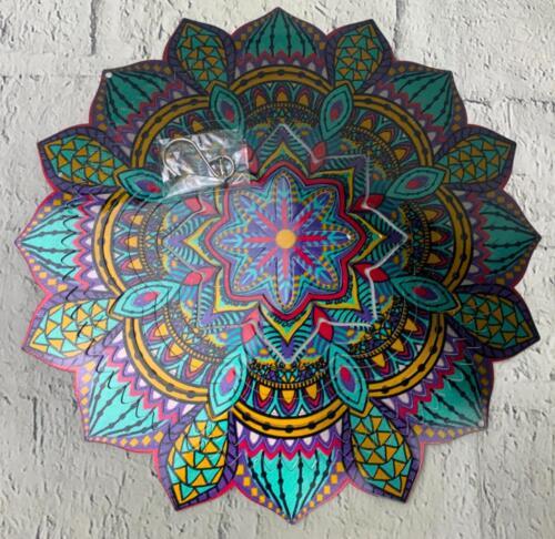 Wind Spinners Outdoor Metal Decorations Gorgeous Spinners Mandala Stainless - $32.29