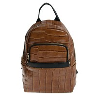 Artisan Crafted Textured Leather Look Handbag Backpack/College Bag( Brown) - £55.34 GBP