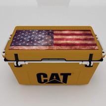 Caterpillar Cat Hard Cooler with American Flag Lid Graphic, 55 Quart, Cat - £373.22 GBP