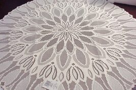 Great Lace (Liechtenstein Lace Collection) Champagne round laced 36&quot; diam,New[16 - £30.88 GBP