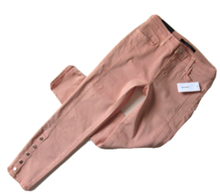 NWT J Brand Suvi in Distressed Pink Lace Button Hem Utility Crop Stretch Jean 28 - £32.69 GBP