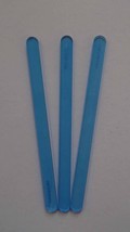 New Blue Multi-use 4.5 inch / 11.25 cm Plastic Popsicle Craft Food Sticks - £23.77 GBP