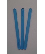 New Blue Multi-use 4.5 inch / 11.25 cm Plastic Popsicle Craft Food Sticks - £23.46 GBP