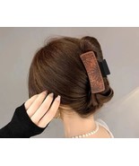 Women’s Matte Western Sunflower Pattern Design Craft Claw Clip,Faux Leat... - $11.88