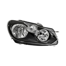Headlight For 2010-2014 Volkswagen Golf Wagon Right Side Black Housing Halogen - £175.21 GBP