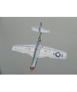 P-51 MUSTANG WWII Fighter Aircraft Cut &amp; Glue Paper Glider Kit - £3.85 GBP