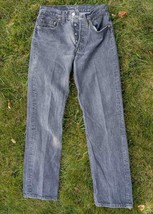 Vintage Faded Black Gray Levi’s Strauss &amp; Co 501 Jeans Size 28 made in USA - £38.69 GBP