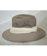 Canvas Hat One Size Fits Most Neutral Khaki Tan Safari Style Hat NWOT - £8.98 GBP